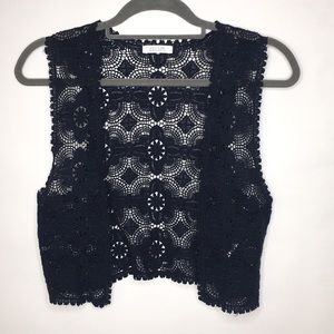 Blue laced Vest